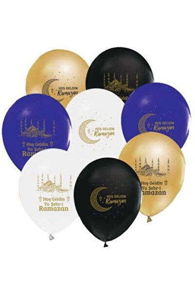 parti sürprizi Hoş Geldin Ya Şehri Ramazan Latex Balon 10 Adet