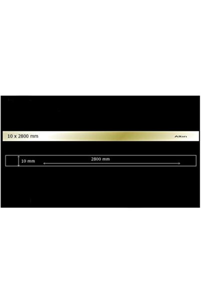 EYM Dekoratif Aynalı Pleksi Şerit Süs Altın 10 Mm X 2800 Mm Mobilya Dolap Süsü