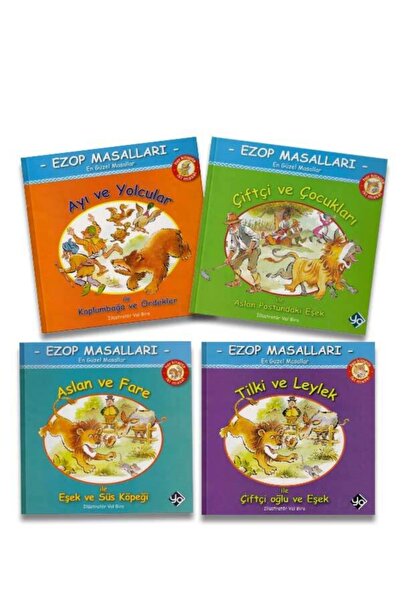 Yo Yayıncılık Ezop Masalları -en Güzel Masallar 4 Kitap
