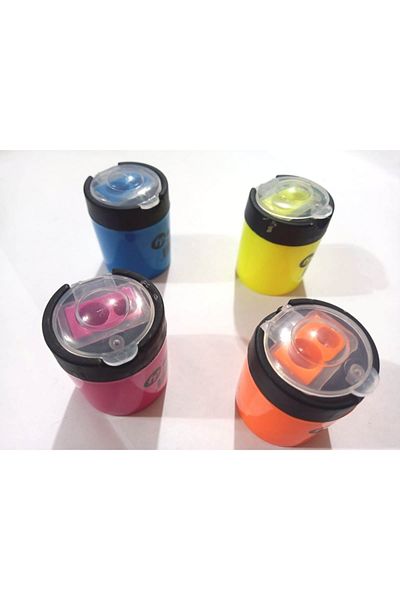 Mikro Double Opener Lid Large Chamber Durable Pen Shaving 2 Pieces