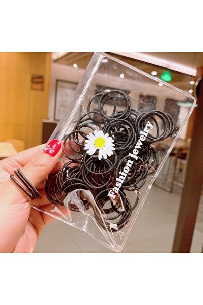 İNCİ Bijuteri ve aksesuar 100 de bucăți închizătoare neagră subțire din cauci...