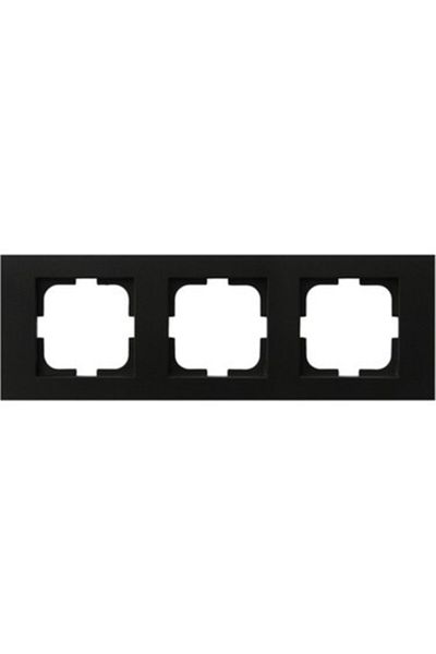 OVİVO Grano Metallic Black Frame - 3 Pieces, Pack of 3