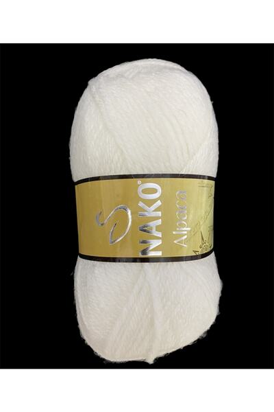 NAKO Alpaca Yün Beyaz Şenel Yün