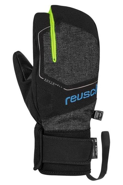 Reusch Torby R-tex XT Children's Three Finger Ski Gloves Grey/yellow