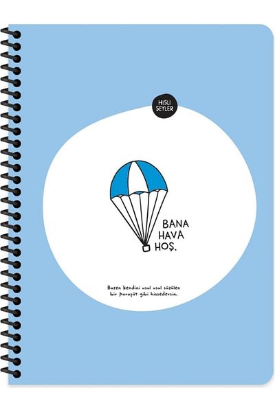 KESKİN COLOR Caiet cu dungi Hisli Şeyler 18,5x25 - Air Is Nice To Me