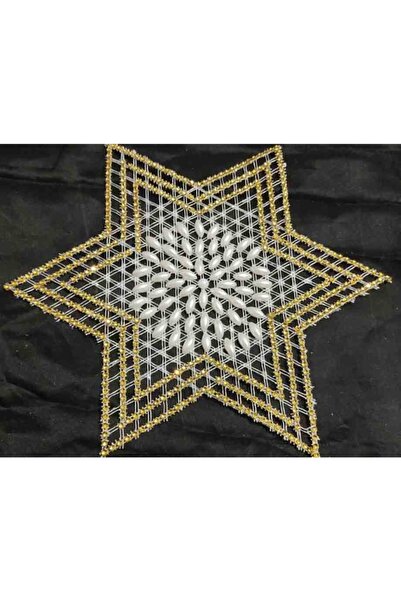 ART HEDİYE 12 частин канвасу з бісером, зірка, серветка, мереживо Tsrm27-12