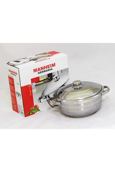 Manheim Eminox Steel Deep Pot 22X12 cm
