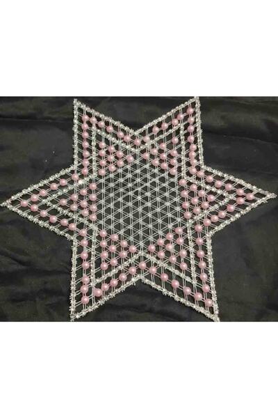 ART HEDİYE 6-dijelni obruč za rad Sa perlama zvezdica salveta Čipka Tsrm32-6