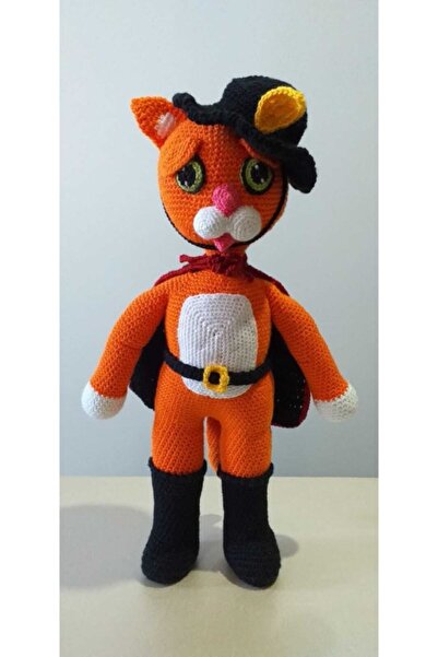 OYUNCAKPARK Çizmeli Kedi Amigurumi Organik Oyuncak