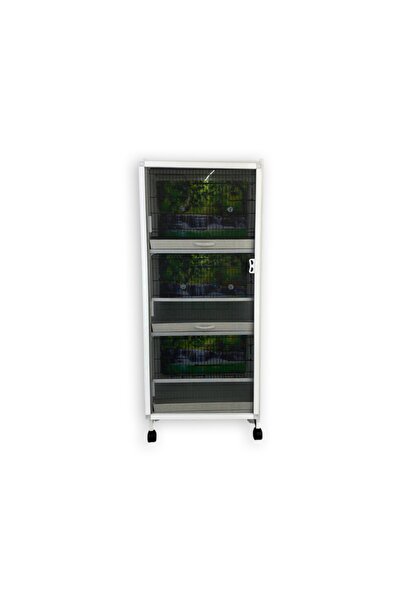 İstanbul Kafes -pdm03 Pvc Dolap, Kanarya Üretim Kafesi, Kanarya Kafesi - Kuş Dolabı (MONTAJLI KURULU GÖNDERİM)