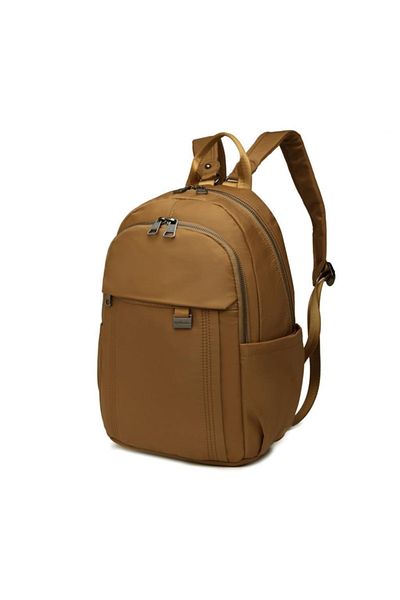 BARCELONA 21K Satin Fabric Women's Backpack Barcelona 2113 Camel