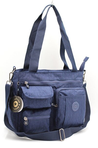 Bevitton Жіноча синя розкішна сумка через плече з водонепроникної тканини 7300