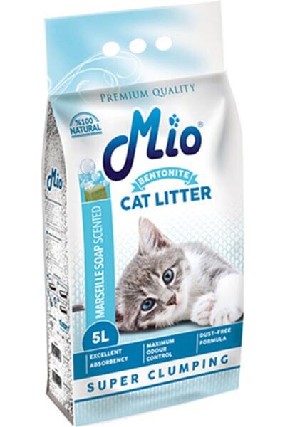 MİO 5 Lt Marsilya Kalın Bentonit Kedi Kumu