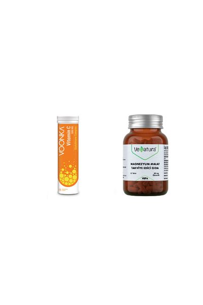 VeNatura 15 Effervescent Tablets - Vitamin C, Glutathione, Zinc and Vitamin D + Magnesium Malate 60 t - for Adults
