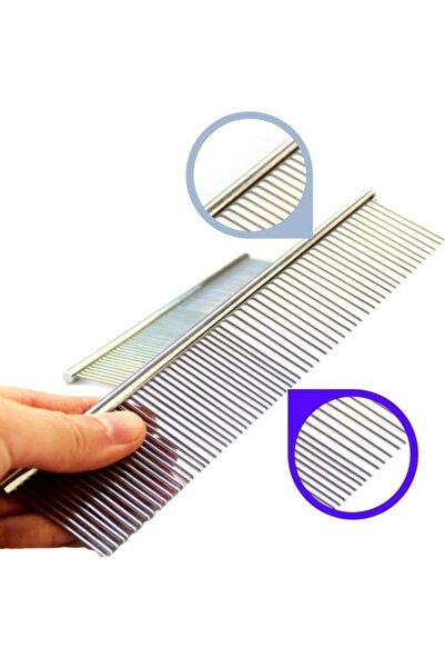 For Prime Metal 2li Köpek Tarağı Pet Kıtık Keçe Açıcı Pire Tımar Tarağı 2li K...