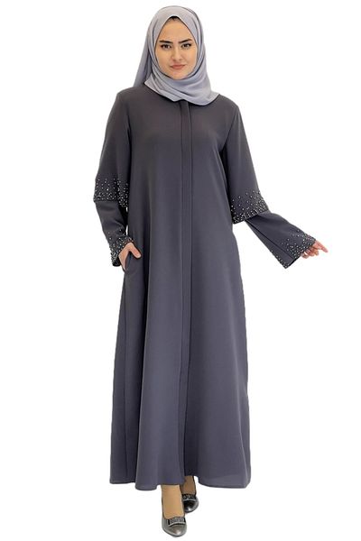 ESRANUR Γκρι Abaya Ferace