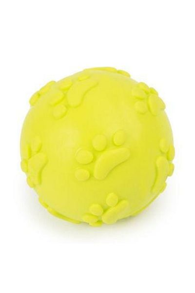 Mixpet Yellow 6 Cm Soft Paw Patterned Singing Ball