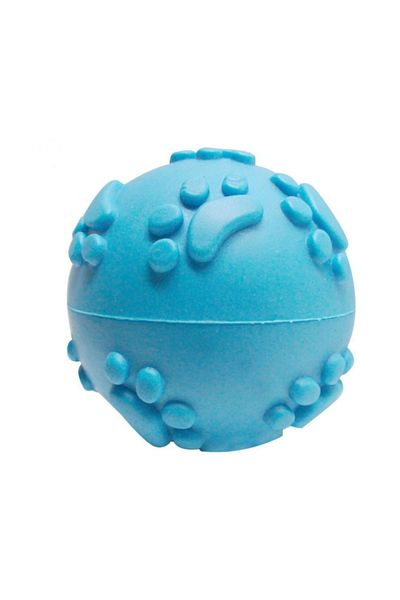 Mixpet 6 cm Wide Blue Paw Patterned Soft Ball