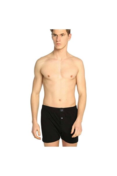 Tutku Ανδρικά 6 τεμάχια Πακέτο 117 Βαμβακερά Μποξεράκια - Μαύρο - M