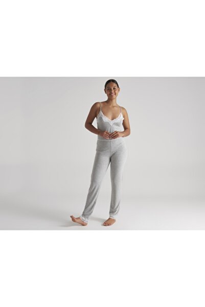 United Colors of Benetton Benetton Dantel Detay Viskon Uzun Pijama Alt