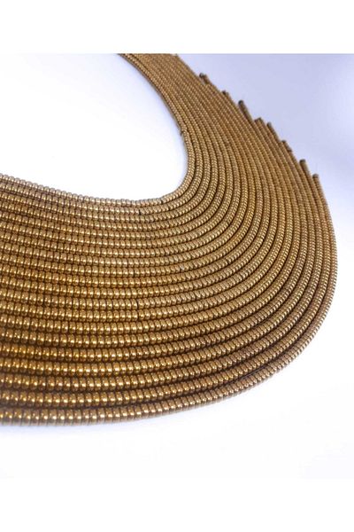 Yüksel Boncuk Χρυσός δίσκος 4 mm (φύλλο) Αιθαλίτης Σειρά Φυσική Πέτρα