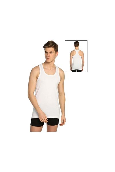 Tutku 118 Rambo White Sports Tank Top - Ανδρικά - M 4 Pack