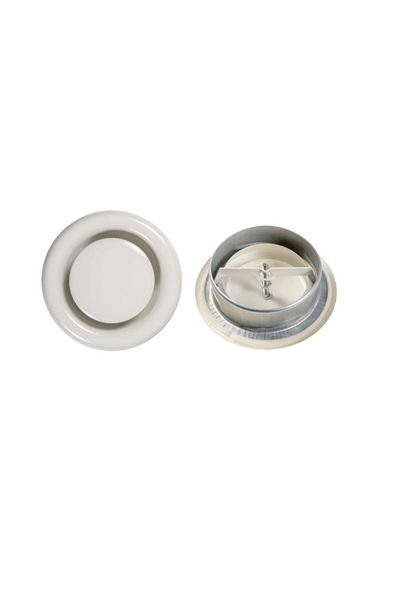 AFS 100 Mm Metal Sailor Anemostat Suction Blowing Easy Installation with Leak Proof Gasket Agmair Agm Vent