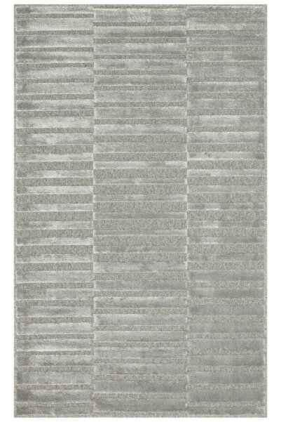 Eko Halı Zenith & Zenith Dyed Znt 03 Grey Yün Ve Viskon Ile Üretilen Modern D...