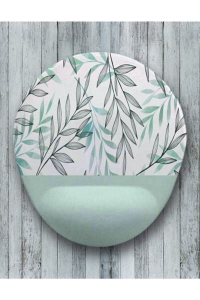 Onartem Water Green Oval Wrist Mouse Pad