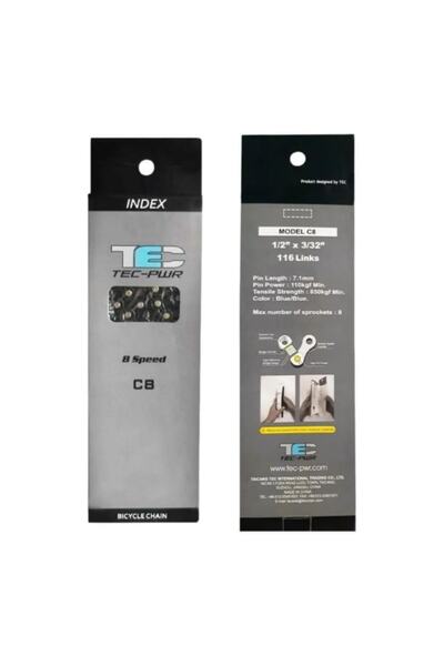 TEC Bisiklet Vitesli Zincir 24 Vites (6/7/8) -pwr 18/21/ 24 Vites