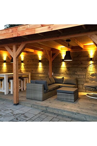 fullreyon Çift Yönlü Dekoratif Iç Ve Dış Mekan Duvar Apliği Bahçe Balkon Salo...