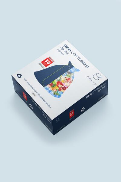 SEKİZ AMBALAJ Çek-al Çöp Torbası Küçük Boy (40X45)