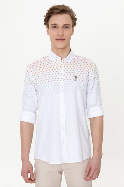 U.S. Polo Assn. Бяла мъжка риза