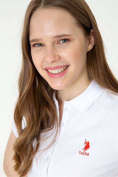 U.S. Polo Assn. Tricou alb pentru femei