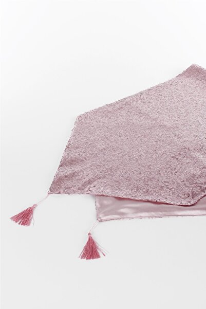 ByUtku عداء مطرز بالترتر - وردة مجففة