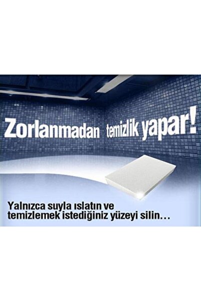 Yetkin Home Sihirli Sünger Çelik Gümüş Krom Alüminyum Seramik Temizlik Parlatma Süngeri