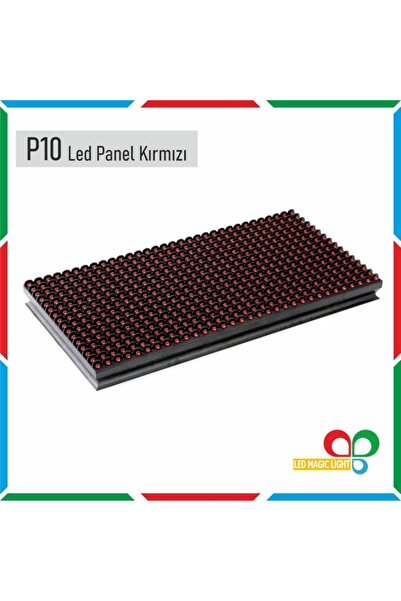 LED MAGIC LIGHT P10 Led Panel Kırmızı 16x32 Cm