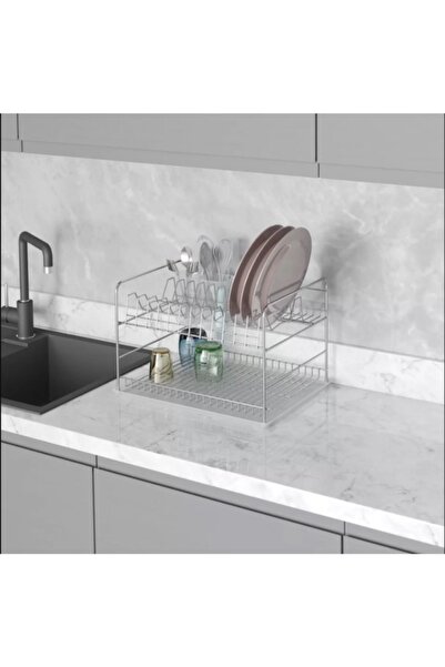 STARAX 4028ss Paslanmaz Setüstü Çatal Kaşık Bölmeli Tabaklık – Bardaklık