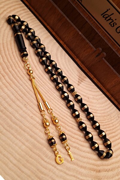 OTTOTESBİH Men's Gift Kuka Prayer Beads with Letter Tassels, Embroidered Kuka Prayer Beads