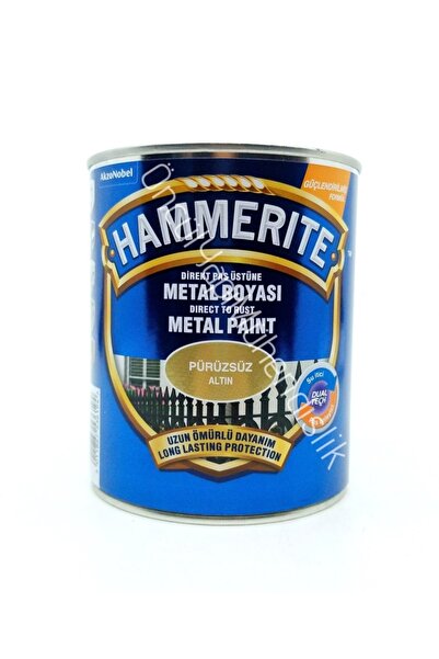 Hammerite Pas Üstü Metal Boyası 0,75 L Pürüzsüz Altın