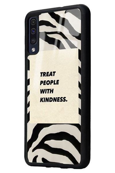 Spoyi حافظة هاتف لامعة بتصميم Zebra Motto متوافقة مع هاتف Samsung A50