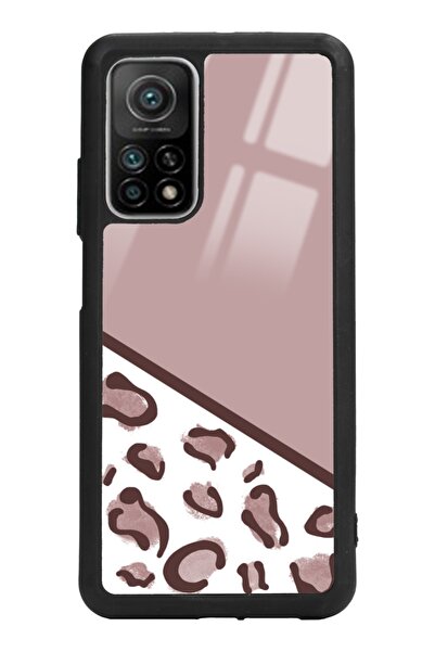 Spoyi Xiaomi Mi 10t Kahve Leopar Tasarımlı Glossy Telefon Kılıfı