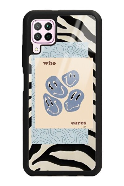 Spoyi Huawei P40 Lite Zebra Emoji Tasarımlı Glossy Telefon Kılıfı