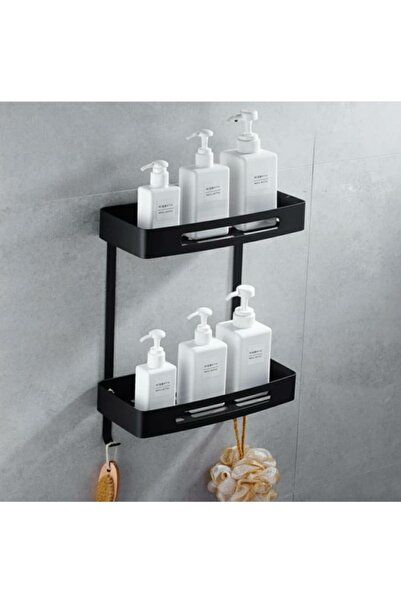 lyla concept Titan Duş Içi Askılı Metal 2 Katlı Organizer
