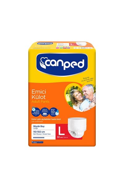 Canped Absorbent Panties Adult Patient Diaper Large Size (l)| 30 Pieces