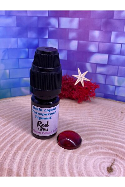 Sirius Hobi Epoksi Şeffaf Transparan Pigment 10 ml Kırmızı