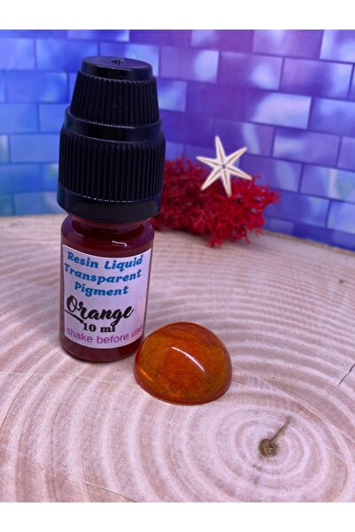 Sirius Hobi Epoksi Reçine Şeffaf Transparan Pigment Boya Turuncu 10 ml