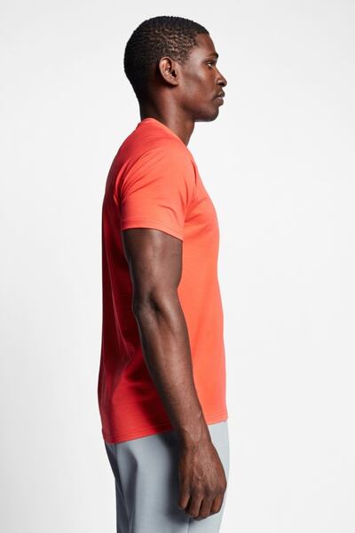 Lescon Κόκκινο ανδρικό κοντομάνικο μπλουζάκι 22b-1025