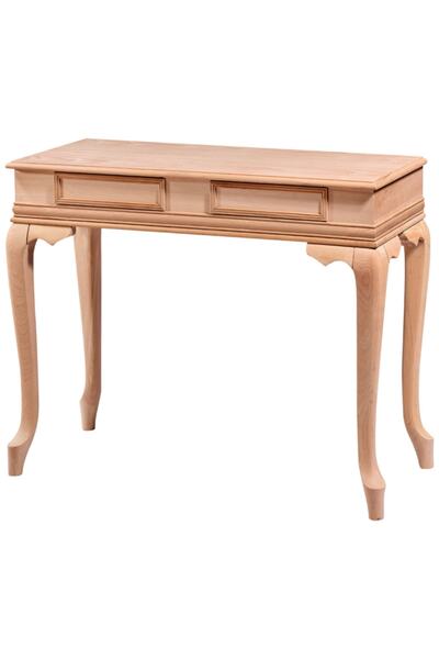 Evim-E Aksesuar Lükens Dresuar 110 cm Ham & Cilasız Tamamı Ahşap