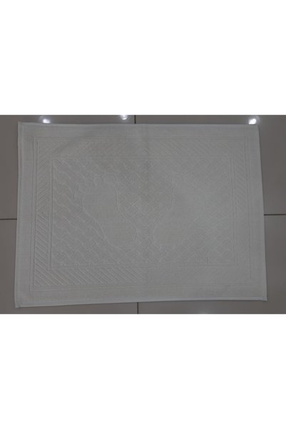 Missey 1 Piece Cream Colored 100% Cotton Foot Towel and Mat (50X70)
